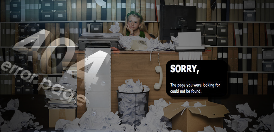 404 Page error sorry we can not find the page